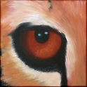 Augenblick eines Geparden Acryl auf Leinwand;
30 x 30 cm